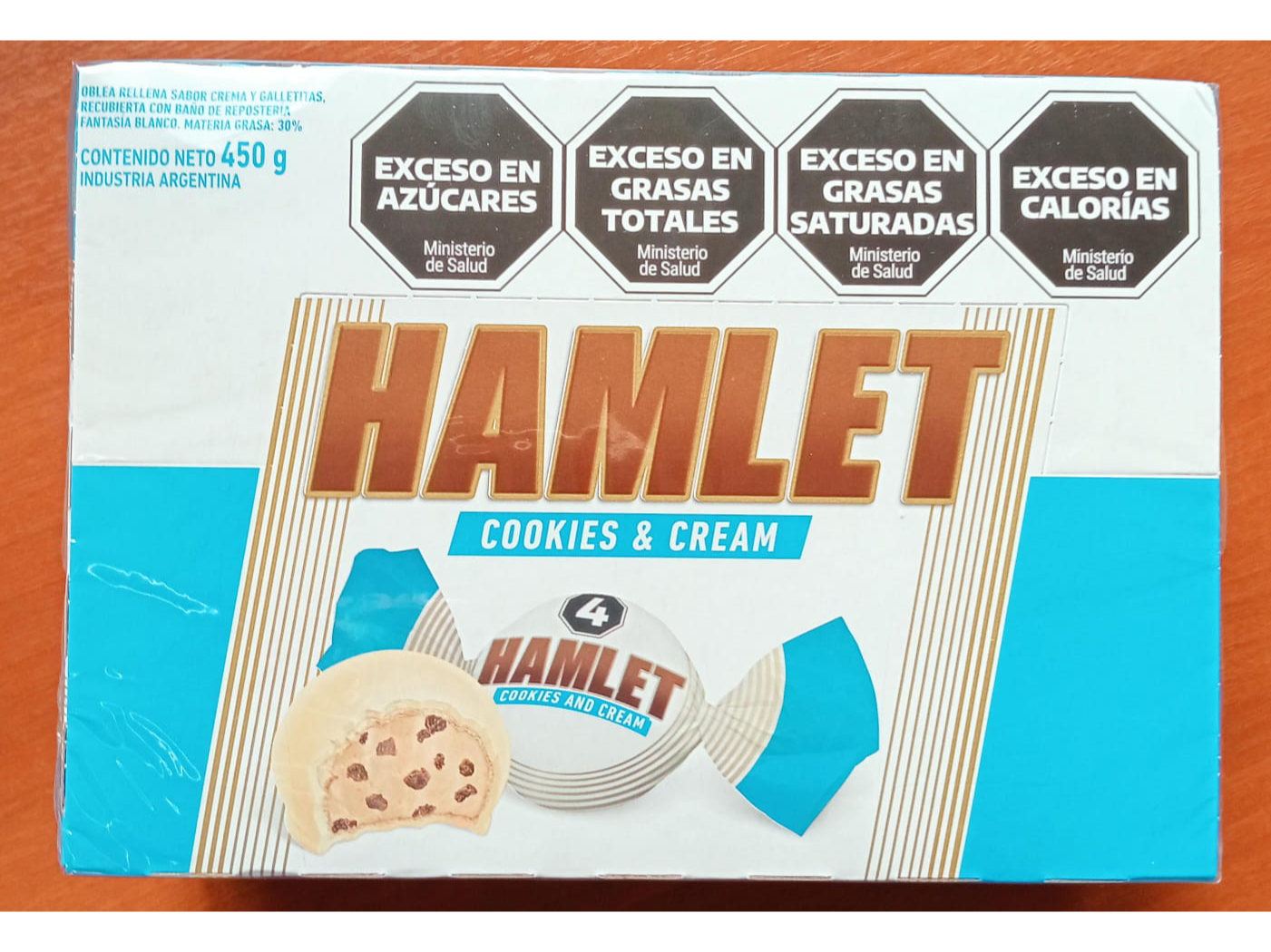 Bombón Hamlet cream y cookies