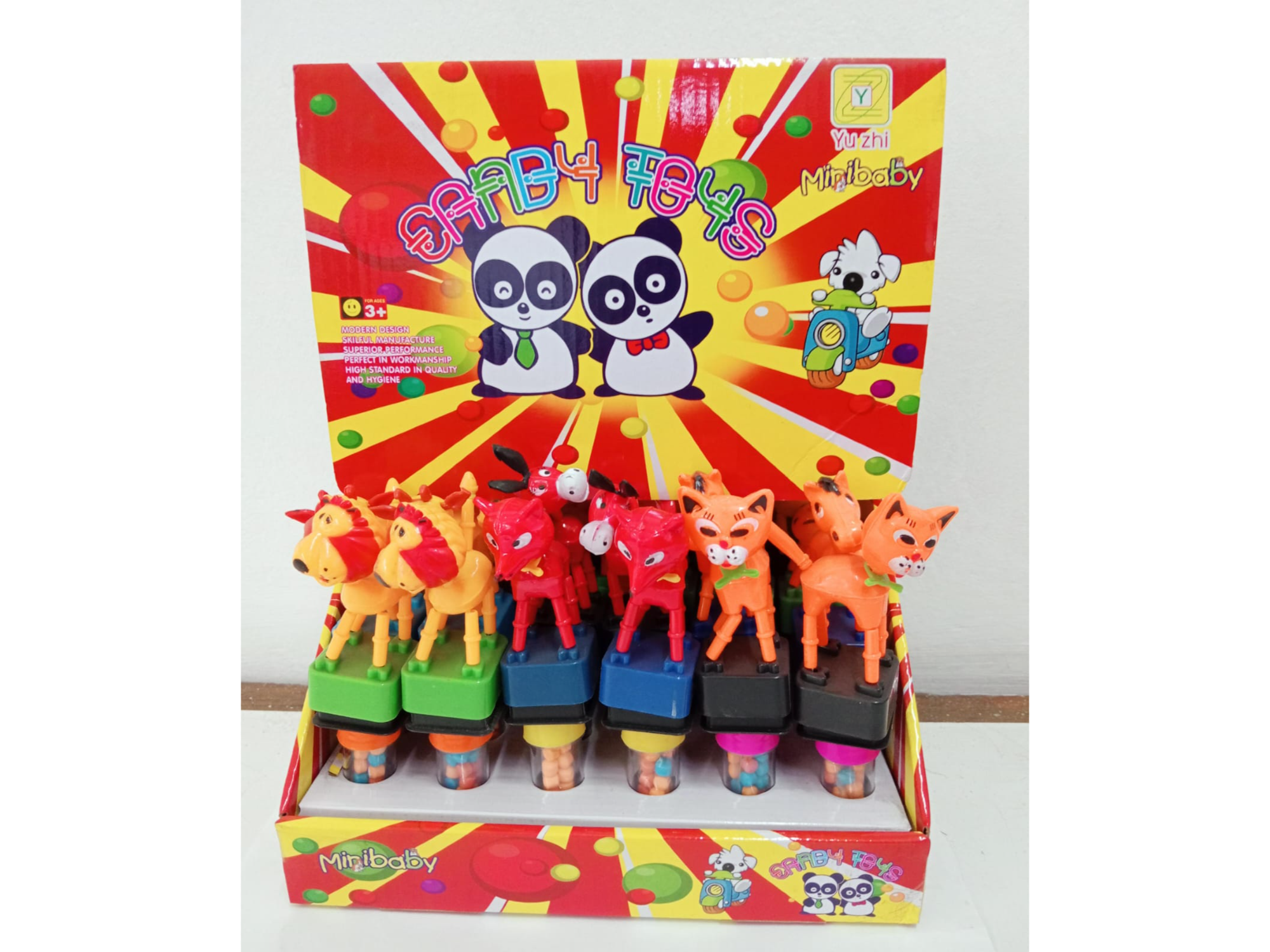 Juguetes articulados 24u c/pastillero