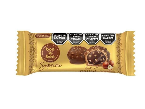 Bon o bon supreme 36gr 12paq 2u avellana