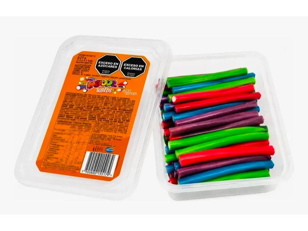 Goma Mogul pote tubitos 620gr mix frutal