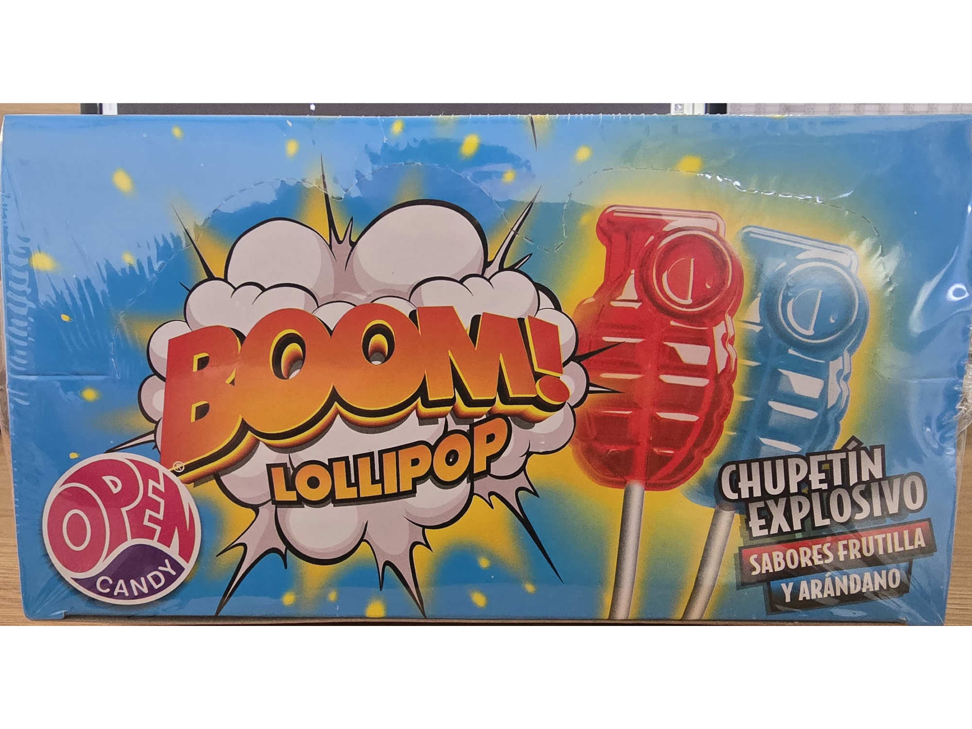 Chupetín boom lolipop c/caramelo 13.8gr 24u