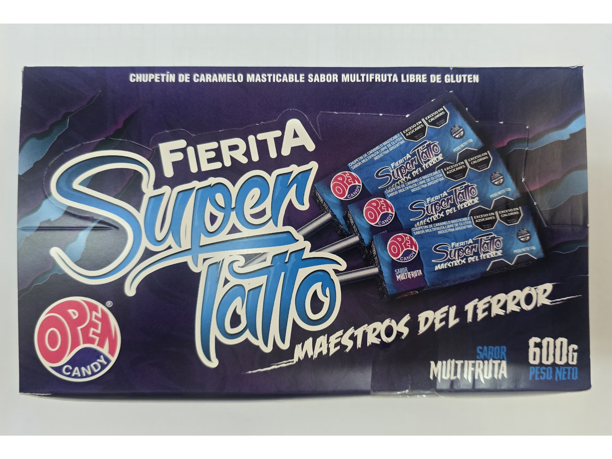 Chupetin súper tattoo Maestros del terror 12gr 50u