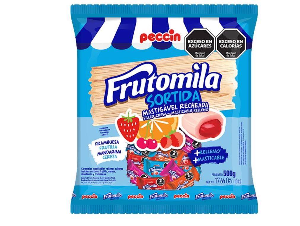 Masticable Frutomila surtidos 500gr 100u