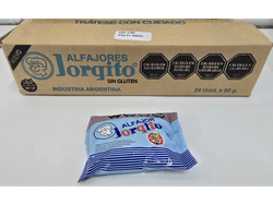 Alfajor Jorgito sin gluten 50gr 24u