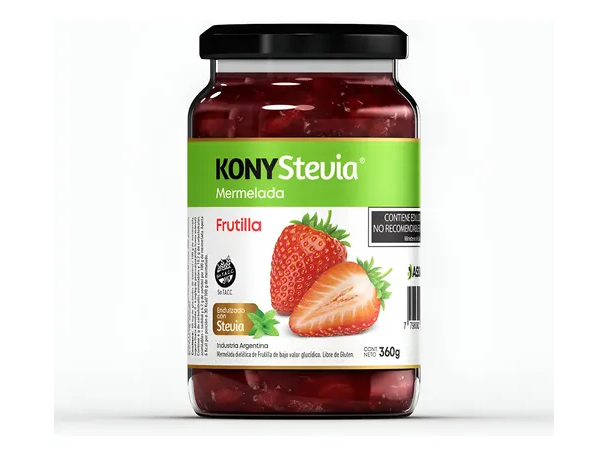 Mermelada de frutilla con stevia