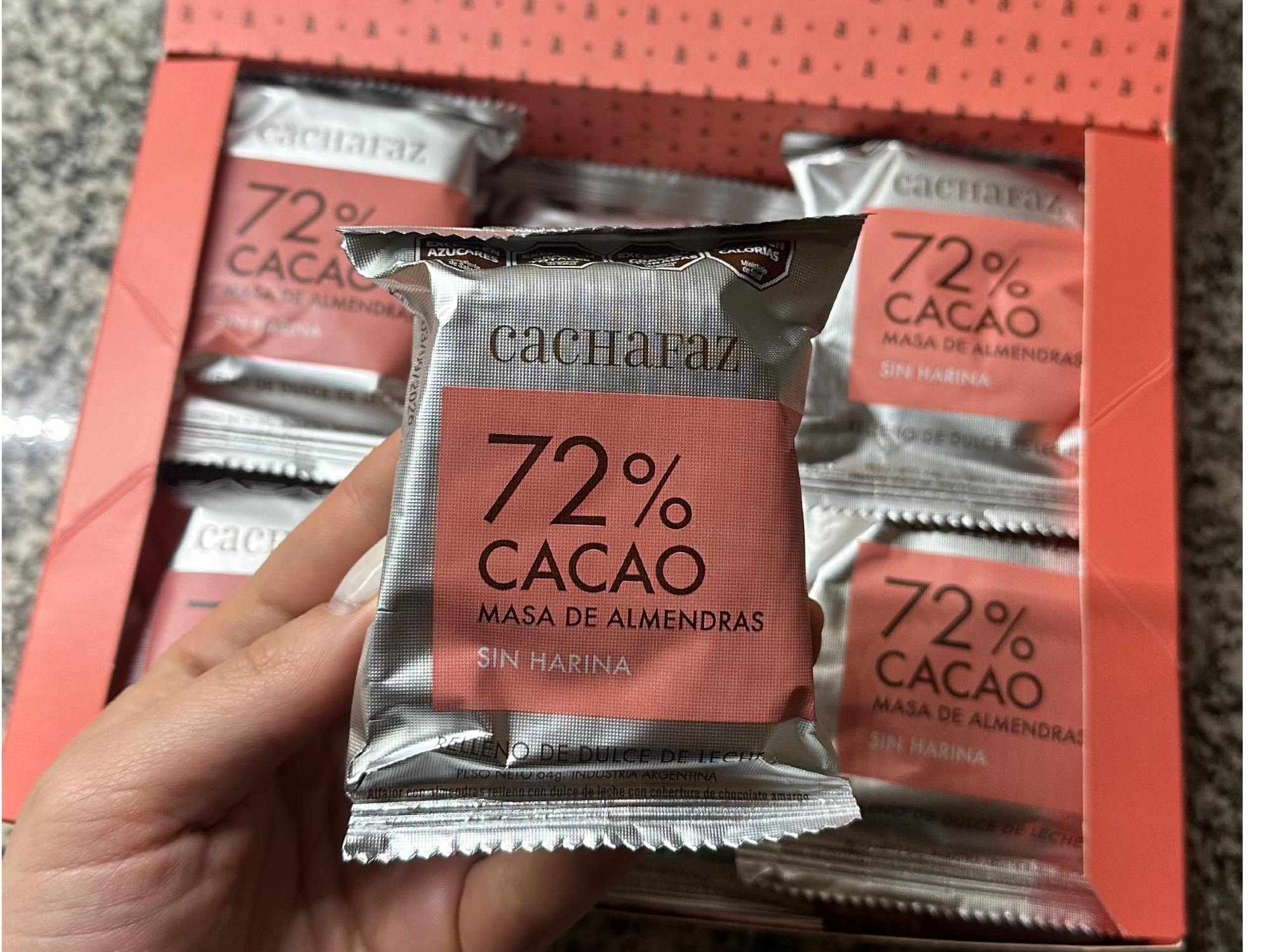 Alfajor cachafaz 72% cacao