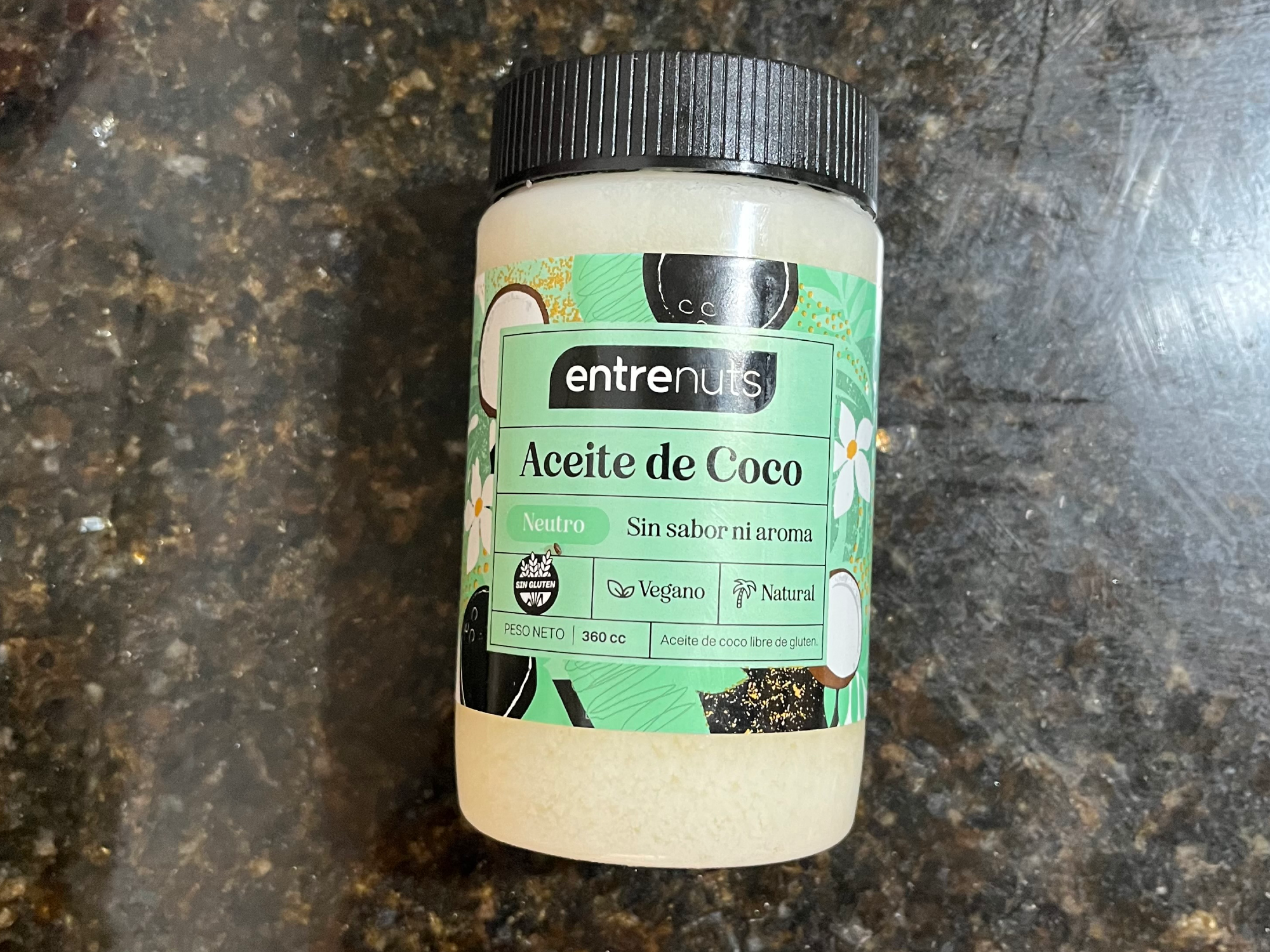 ACEITE DE COCO ENTRE NUTS NEUTRO 360 CC POR 8 UNIDADES