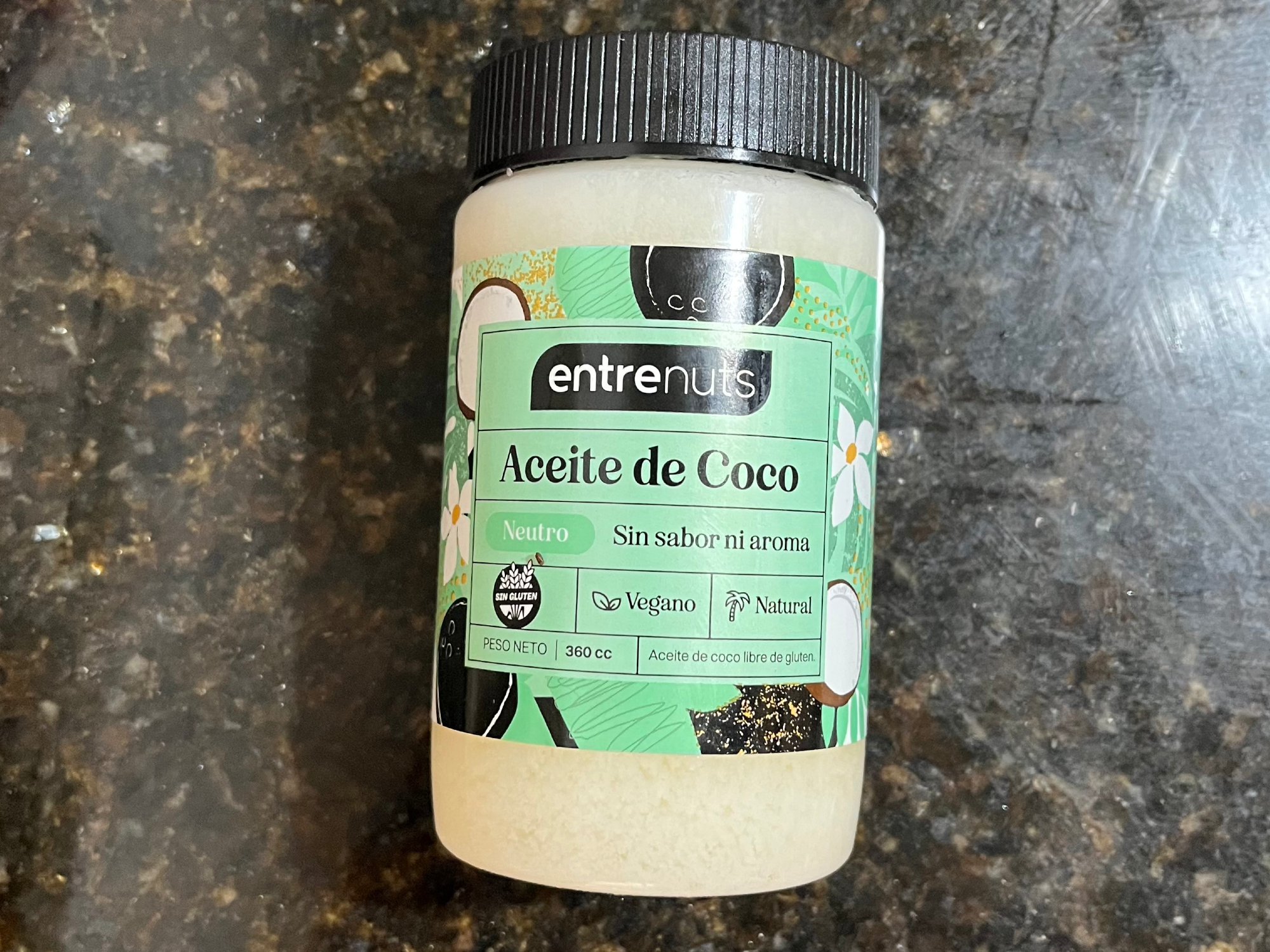 ACEITE DE COCO ENTRE NUTS NEUTRO 360 CC CAJA X 12 UNID