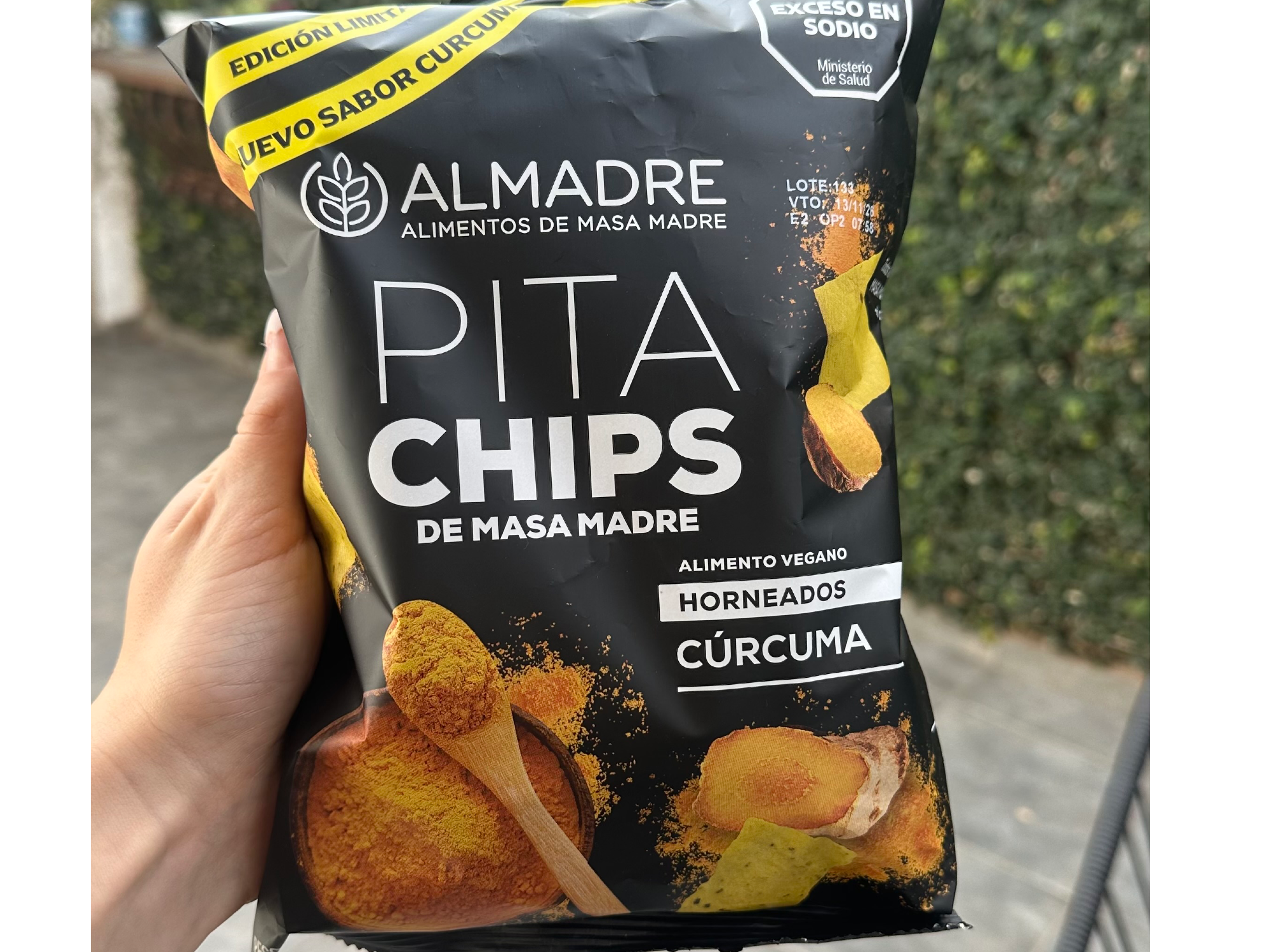 Pitachips cúrcuma