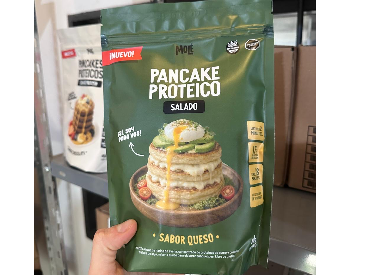 Pancake proteico Molé salado