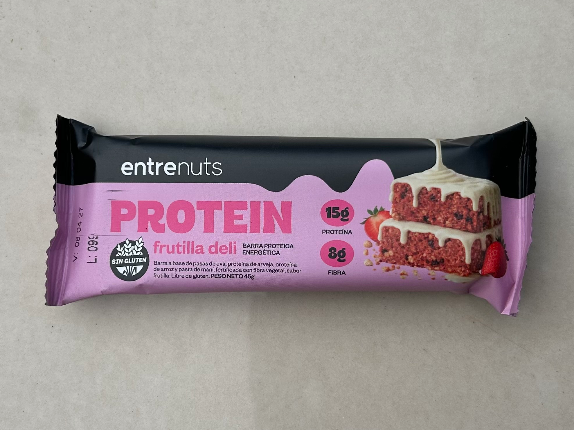 Barrita "Entre Nuts" frutilla