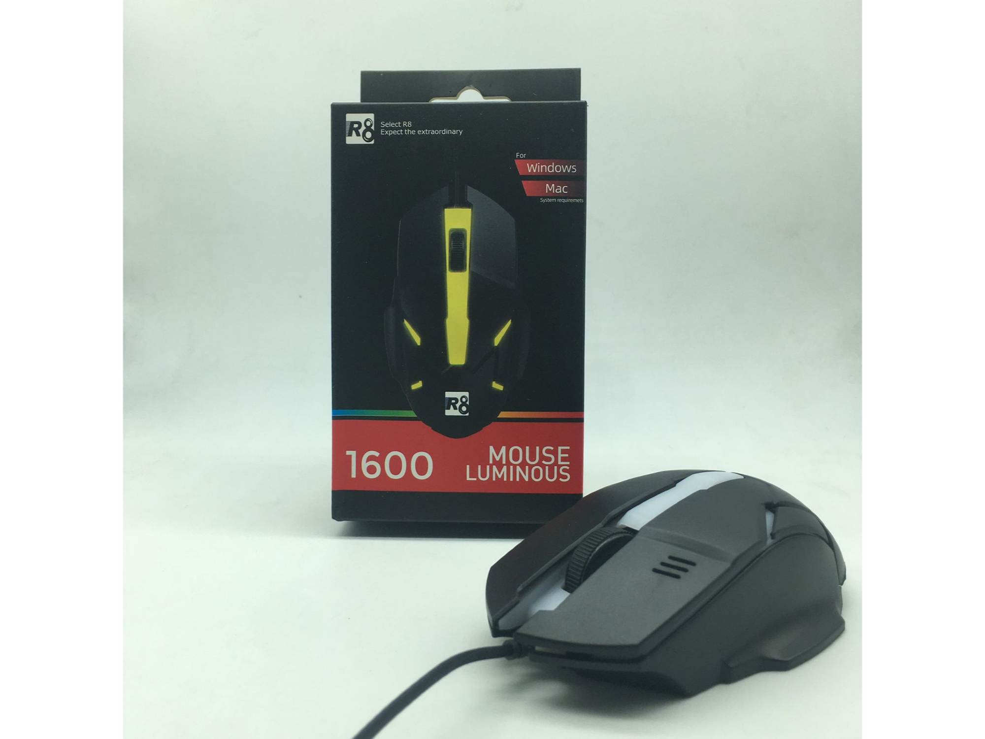 Mouse con cable | R8 1600 | Luminoso