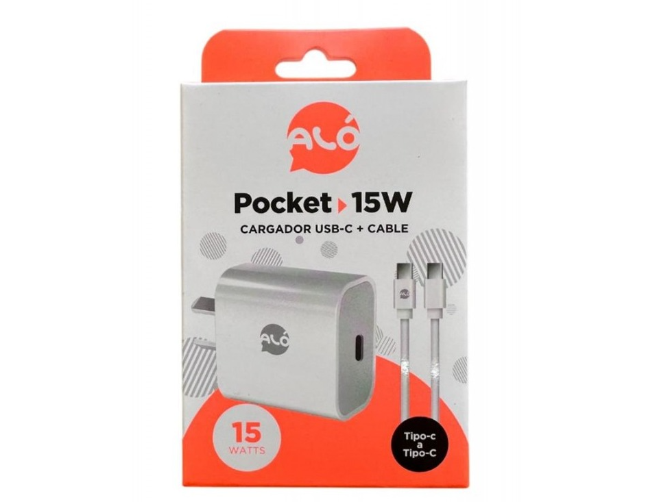 CARGADOR 15W | ALO | TIPO C A TIPO C + CABLE (Copia)