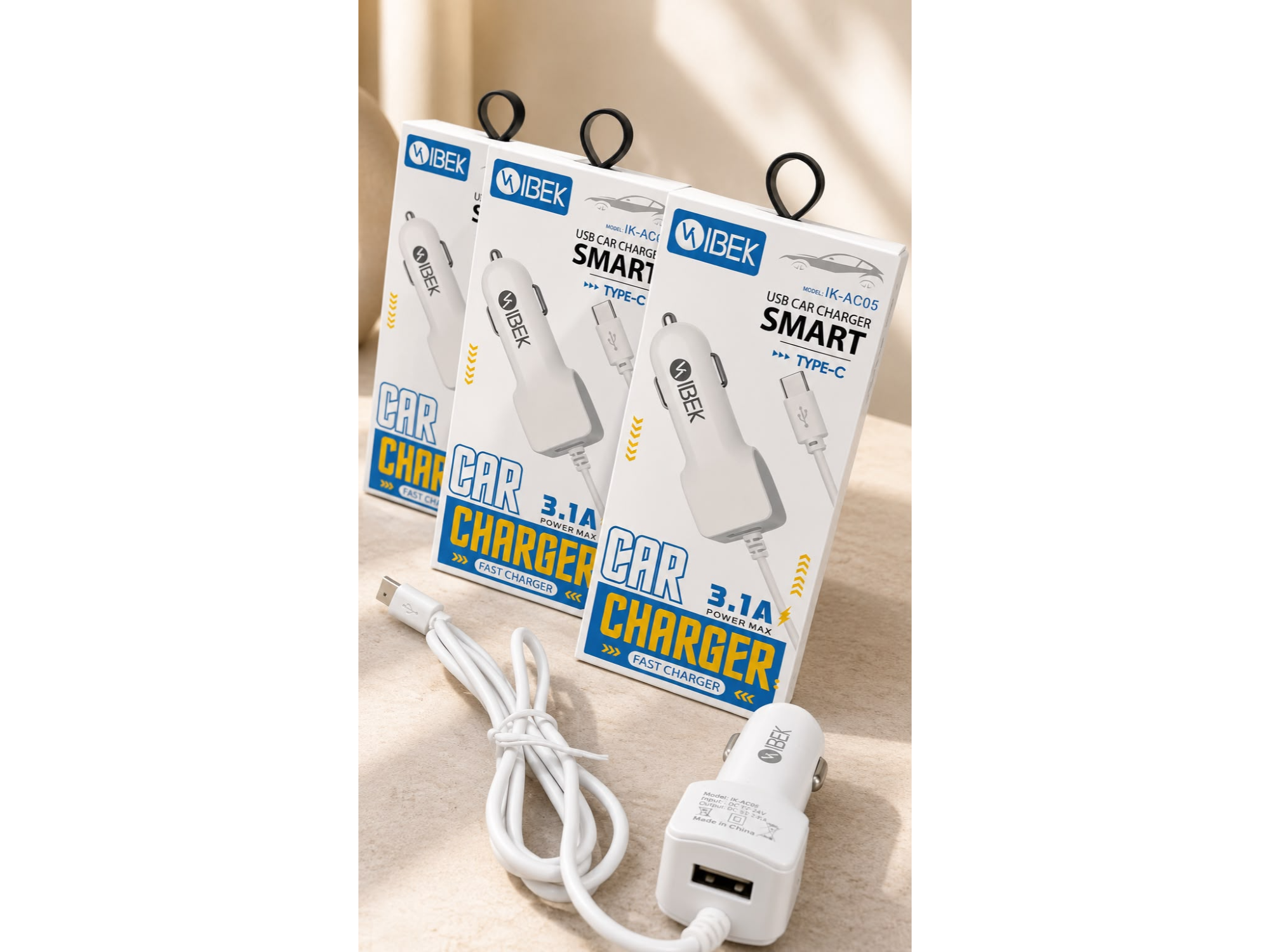 CARGADOR DE AUTO 12V | TIPO C | 3.1A