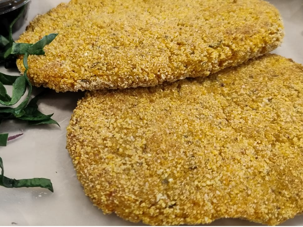 MILANESAS CALABAZA Y GARBANZO