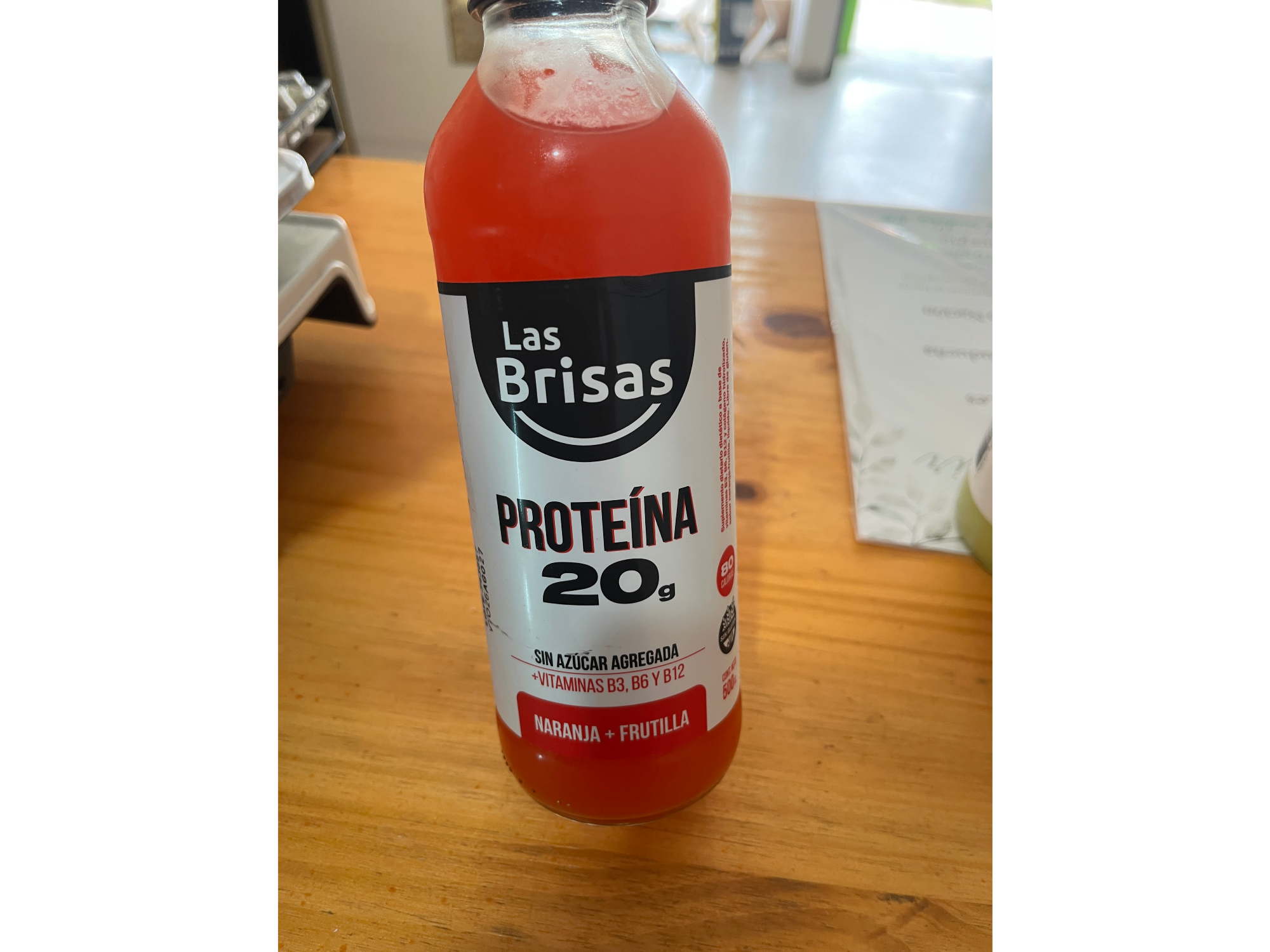 Jugo sin azúcar 20g proteína