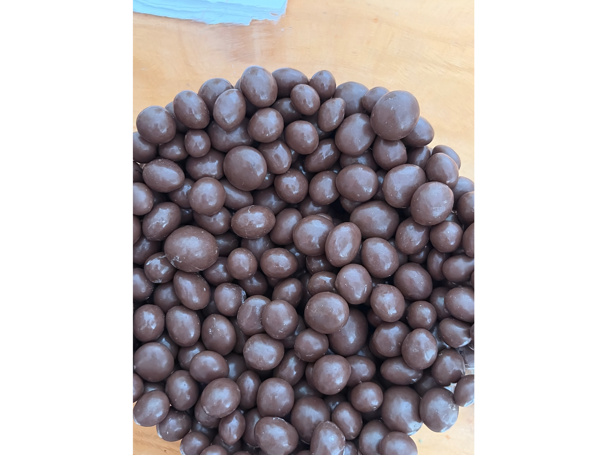 Pasas de uva bañada en chocolate