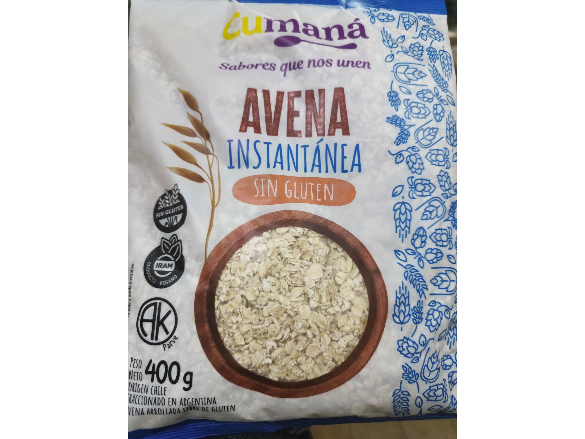 AVENA INSTANTANEA SIN TACC