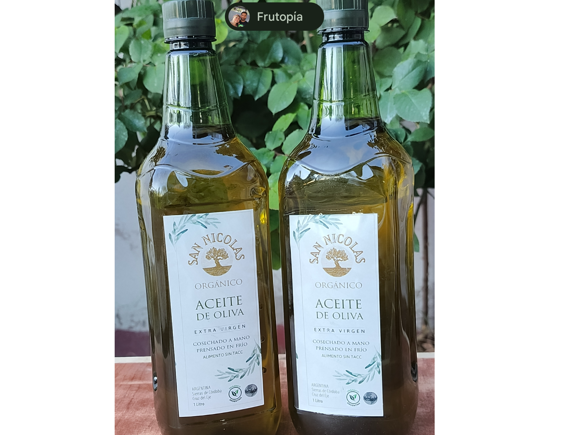 ACEITE DE OLIVA ORGANICO SAN NICOLAS 1LT