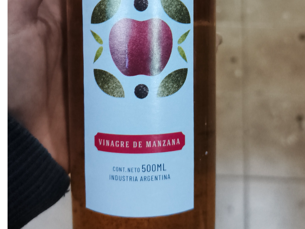 VINAGRE DE MANZANA 500CC VIDRIO