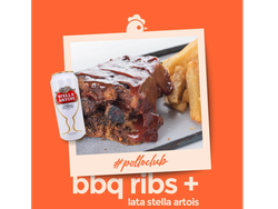 BBQ ribs + cerveza