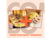 Pollo con guarnición + 6 empanadas