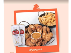 Alitas picantes + 2 cervezas