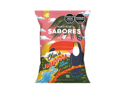 CHIPS DE MANDIOCA NUESTROS SABORES 80 GRS