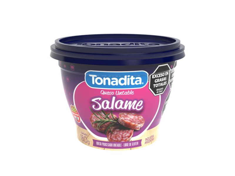 QUESO UNTABLE SABOR SALAME LA TONADITA 180 GRS