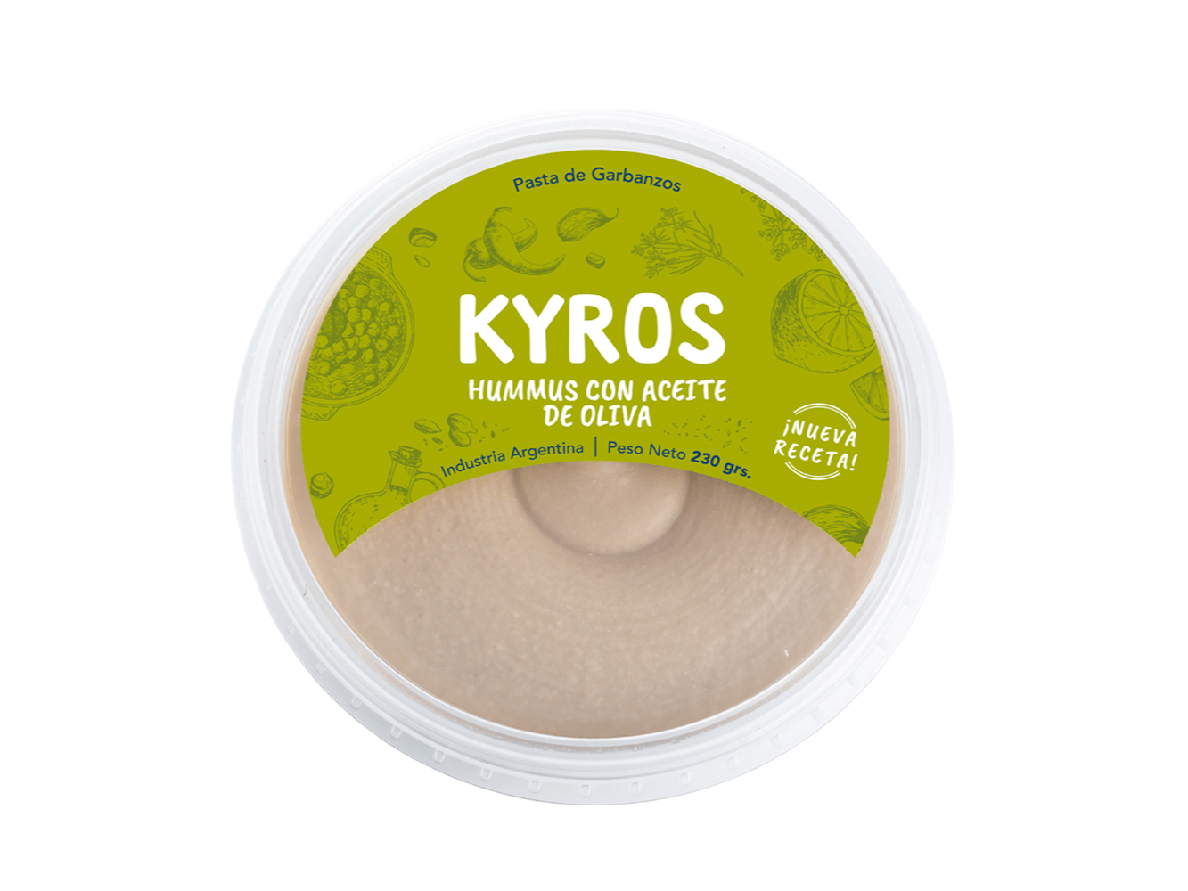 HUMMUS DE OLIVA KYROS 230 GRS