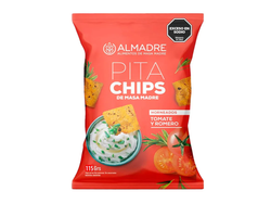 PITA CHIPS MASA MADRE TOMATE Y ROMERO 115 GRS
