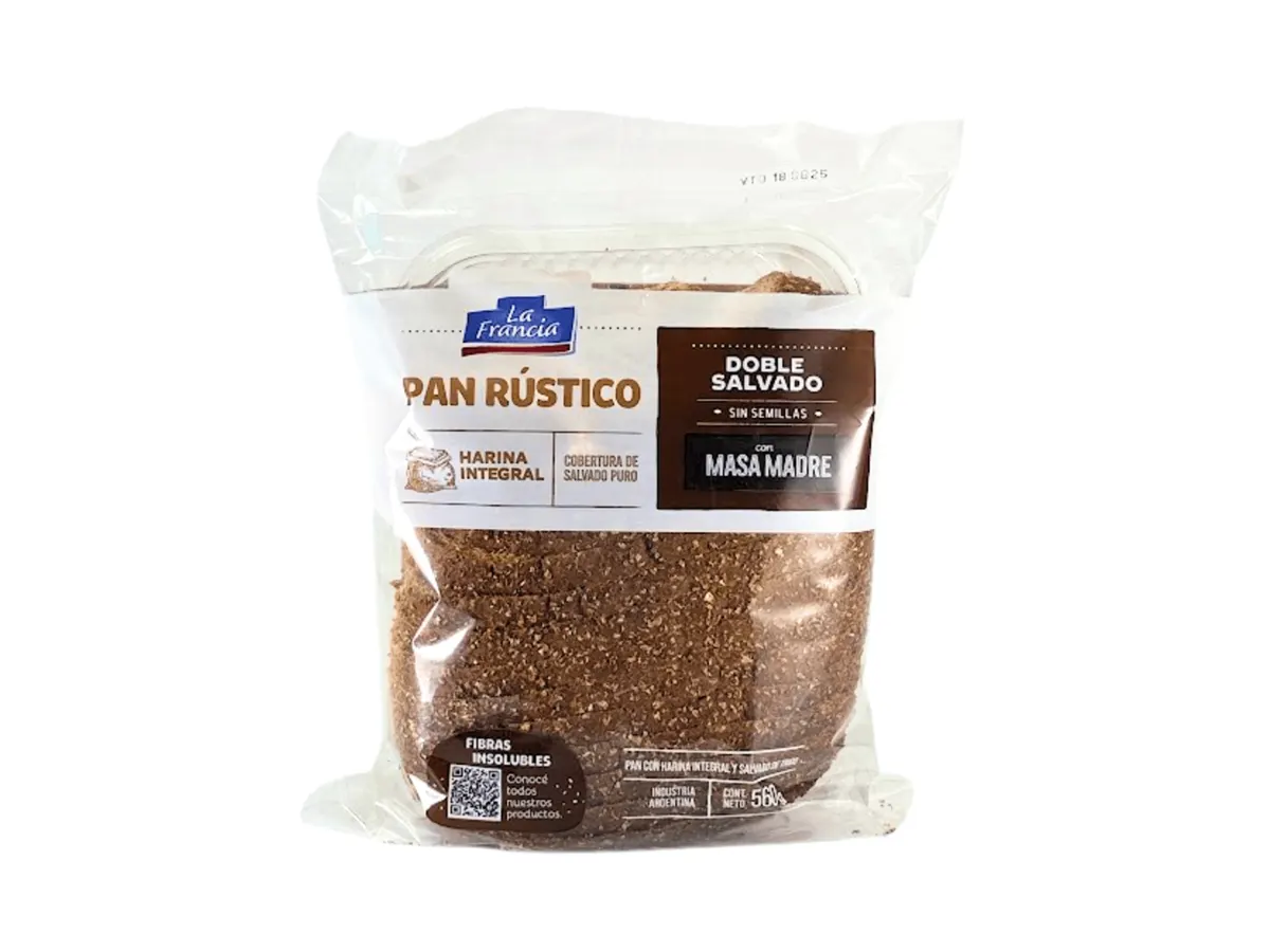 PAN RUSTICO LA FRANCIA DOBLE SALVADO 560 GRS
