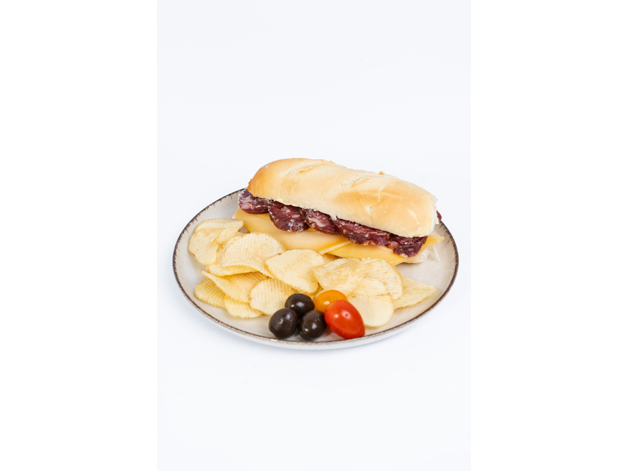 SALAME DE LA COLONIA Y QUESO FONTINA