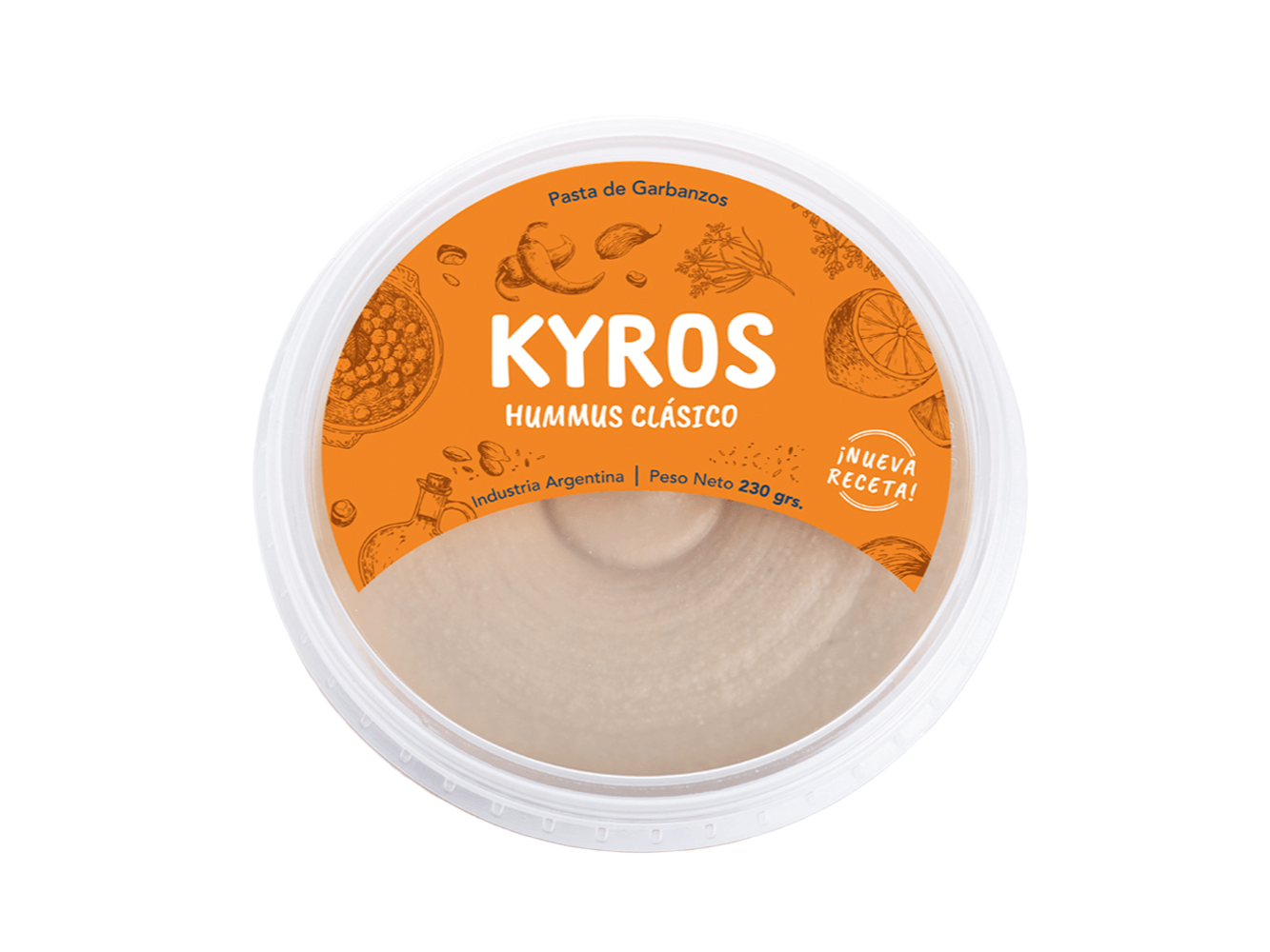 HUMMUS CLASICO KYROS 230 GRS