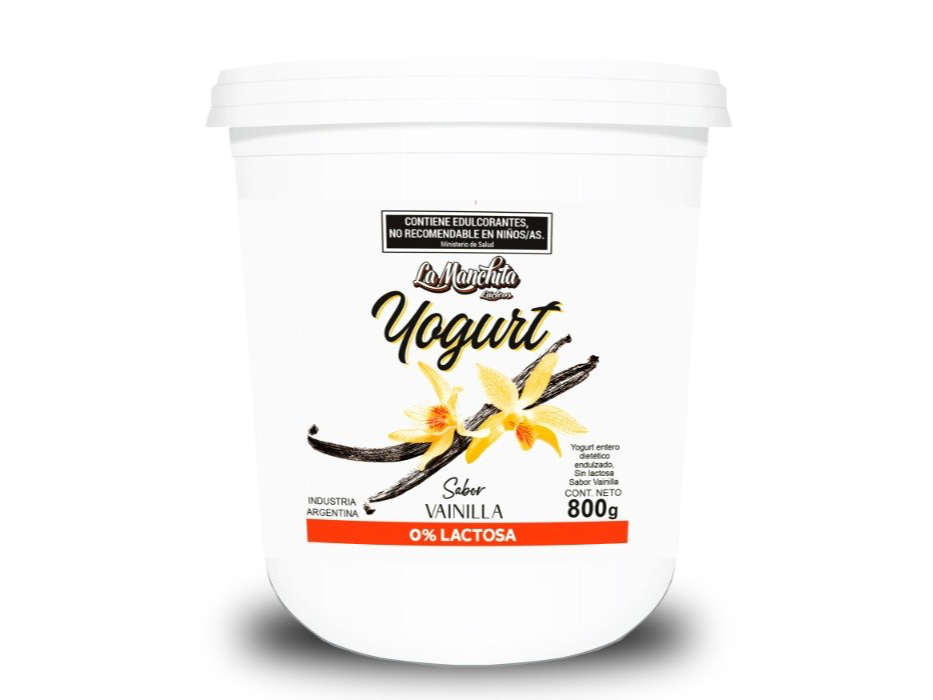 YOGURT FIRME MANCHITAS SIN LACTOSA VAINILLA 800 GRS