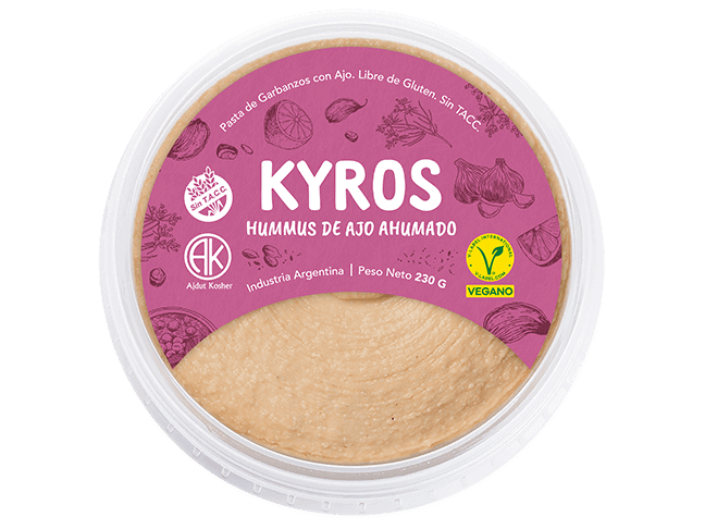 HUMMUS DE AJO KYROS 230 GRS