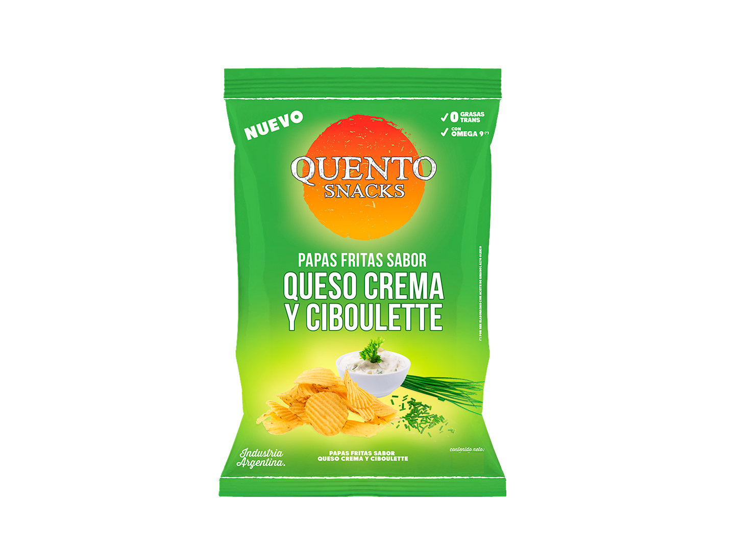 PAPAS DE QUESO CREMA Y CIBOULETTE QUENTO