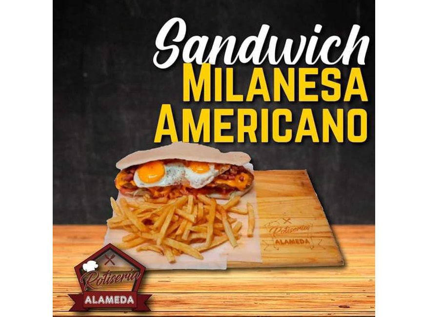 Sanguche de mila americano 30cm