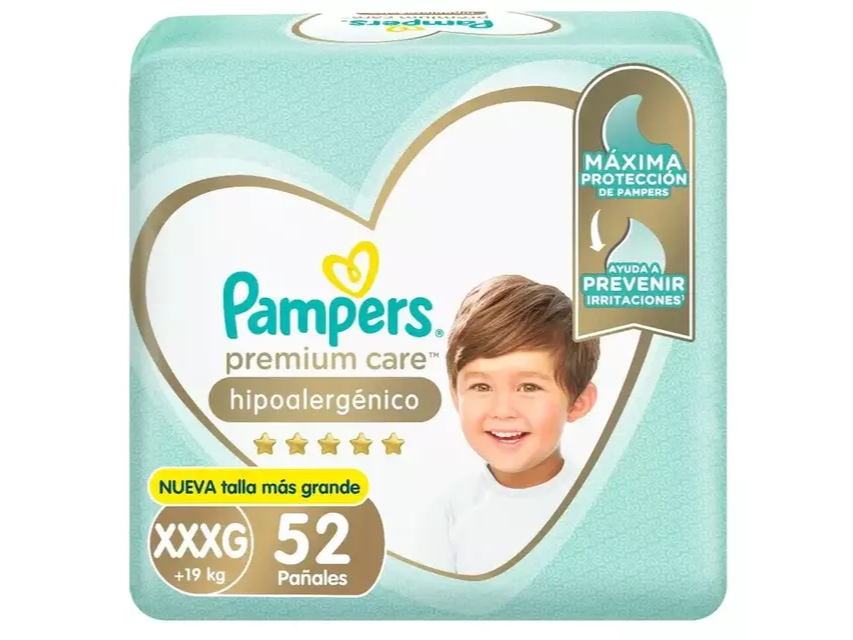 Pampers Premium Care XXXG x 52 pañales