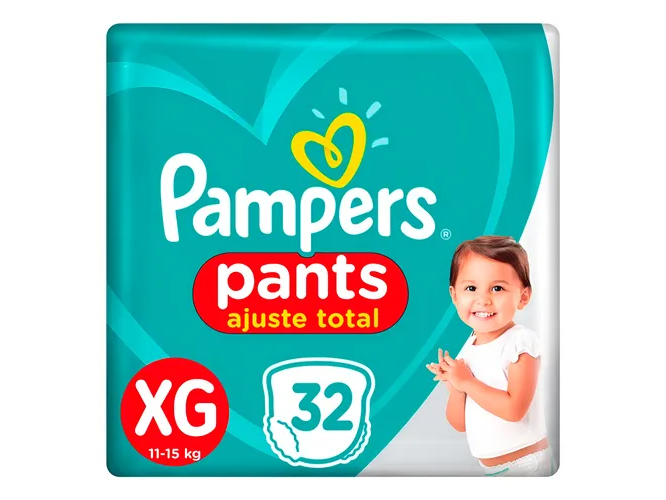 Pampers Confort Sec Pants XG x 32 pañales
