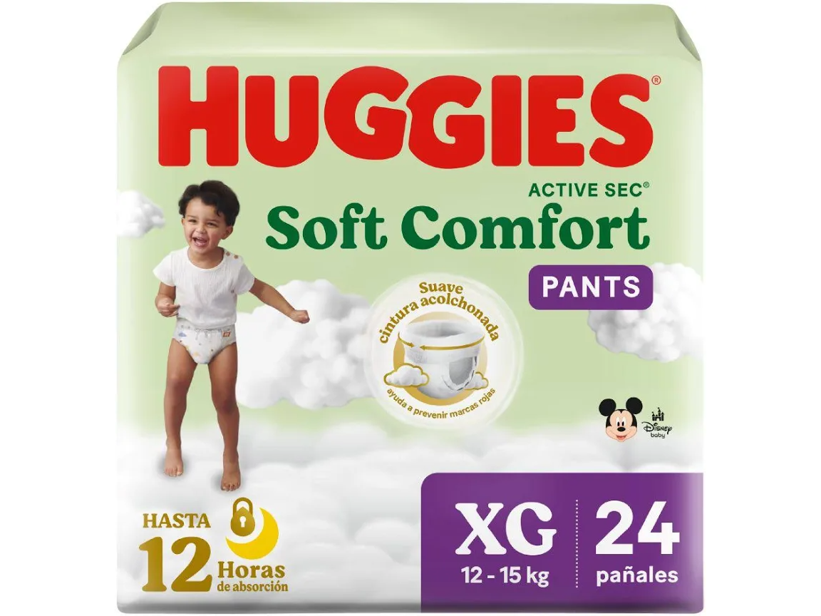 Huggies Soft Comfort Pants XG x 24 pañales