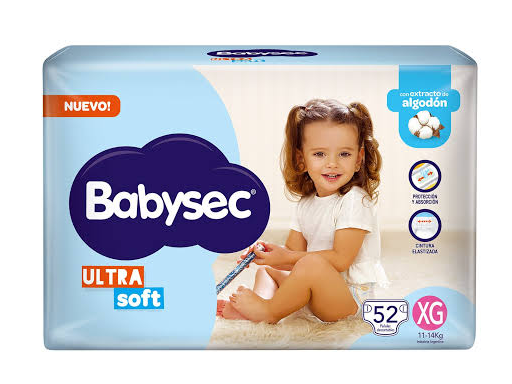 Babysec Ultra XG x 52 pañales