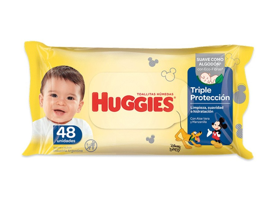 Toallitas húmedasHuggies triple protección x 48 U