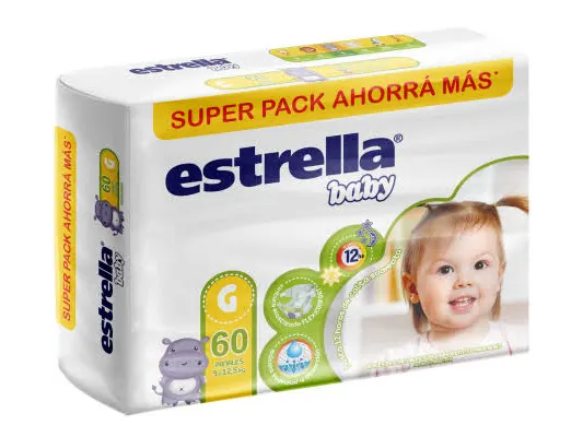 Estrella G x 60 pañales