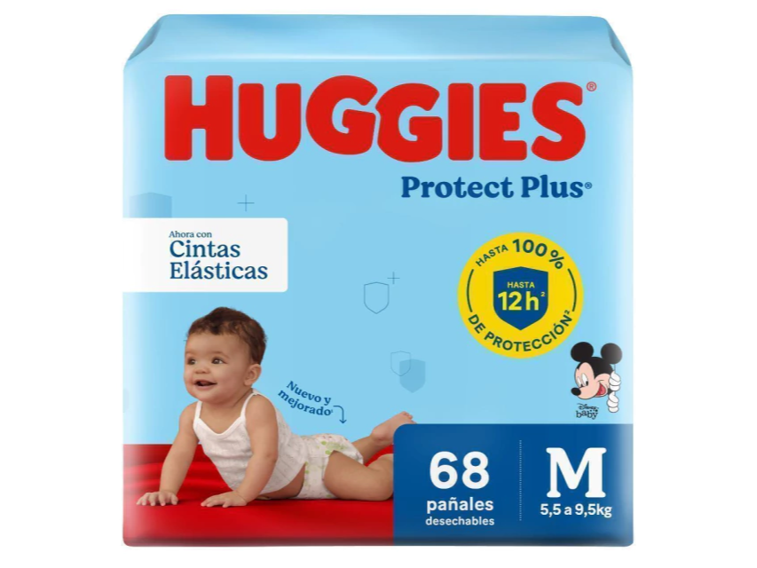 Huggies Protect Plus M x 68 pañales
