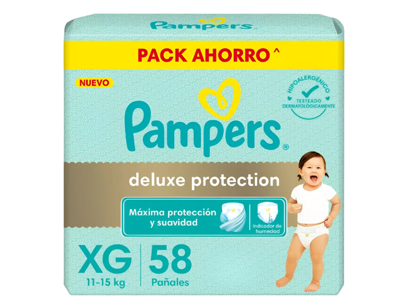 Pampers Deluxe XG x 58 pañales