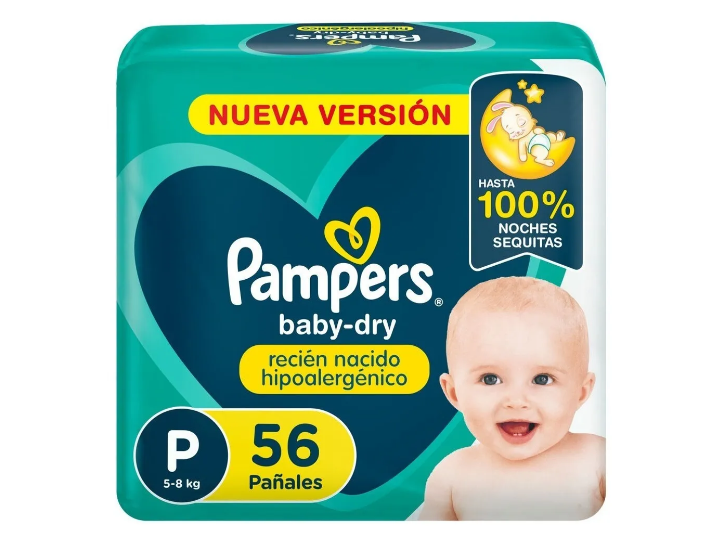 Pampers Baby Dry P x 56 pañales