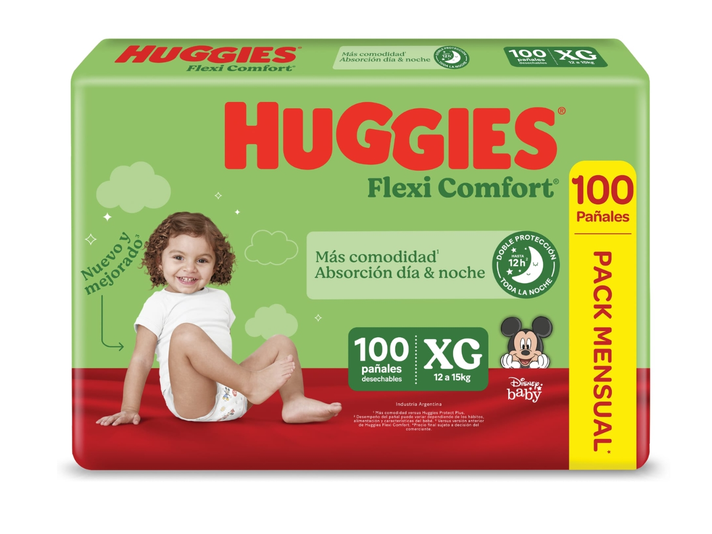 Huggies Flexi Comfort XG x 100 pañales