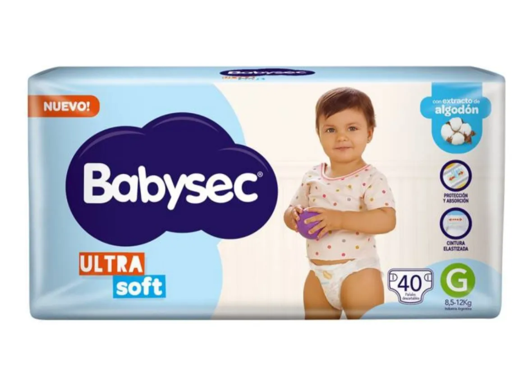 Babysec Ultra G x 40 pañales