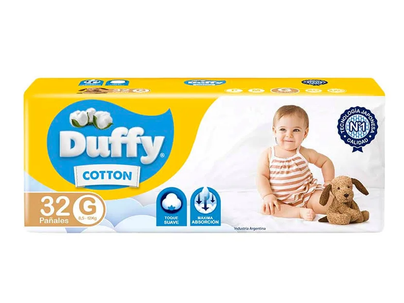 Duffy Cotton G x 32 pañales